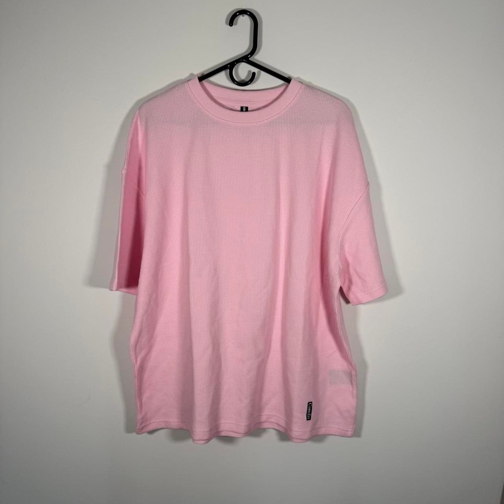 comfrt pink waffle tshirt